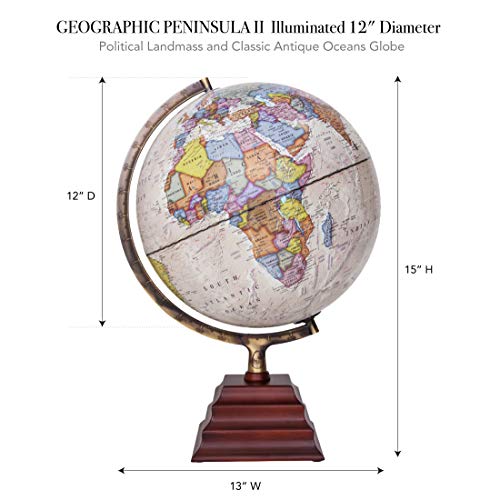 Waypoint Geographic Peninsula Illuminated Globe - image 2