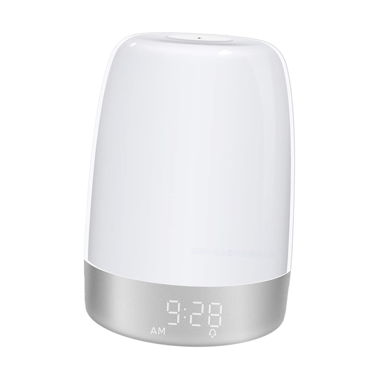PRETYZOOM Réveil Lampe de Chevet LED Tactile Blanc Minuterie