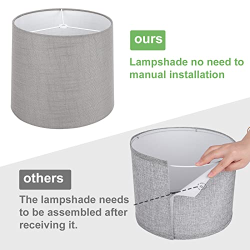 Partphoner Set Of 2 Touch Control Table Lamp With Dual Usb Charging Ports Desk Lamps, 3-Way Dimmable Modern Nickel Finish Bedside Large Table Lamps For Living Room, Bedroom #TOP7