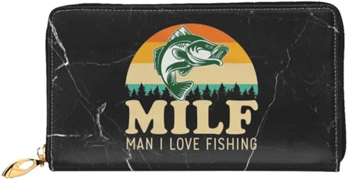 Milf Man I Love Fishing Wallet Card Bag