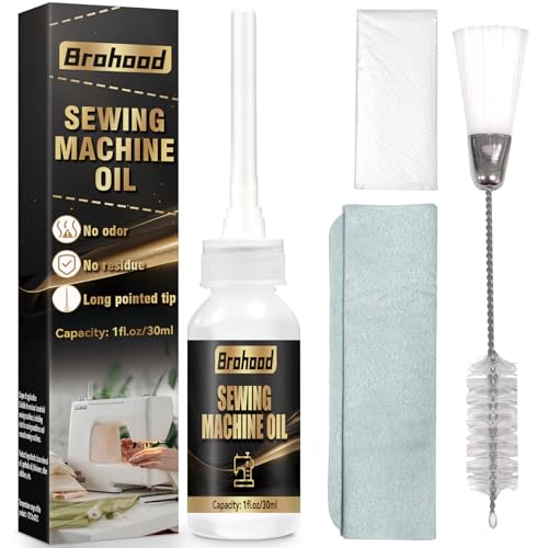 Brohood Sewing Machine Oil, Compatible with Singer Sewing Machine...