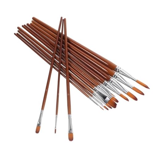 IWOWHERO 13 Piezas Pincel De Acuarela Pinceles De Dibujo Pinceles De Gouache Pinceles De Acuarela Profesional Pinceles De Mezcla Pincel De Artista Profesional Nylon Pintura Alumno El Pincel