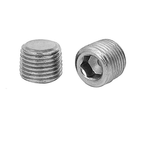 Sourcingmap 1/8-inch Metal Hex Socket Set Flat Point Grub Screws Silver Tone for Towel Rack Door Knob 16pcs - Image 2