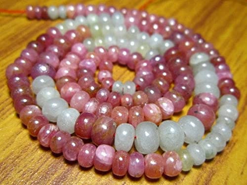 Sapphire Ruby smooth rondelles LKBEADS 3-4mm pour création bijoux - 2