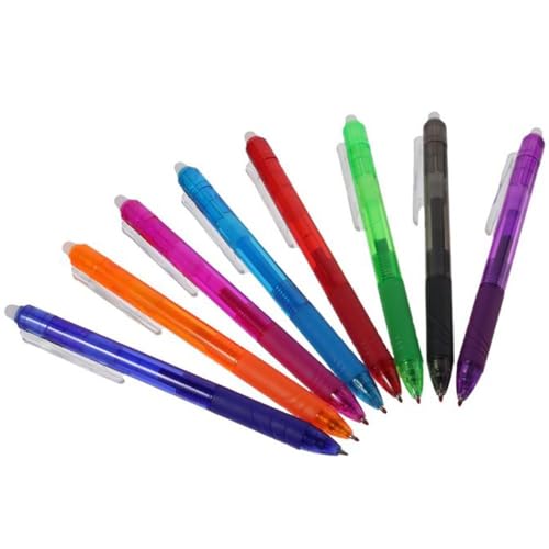 okhobby 8PCS Bolígrafo Gel Retráctil Borrable 0.7mm miniatura 2