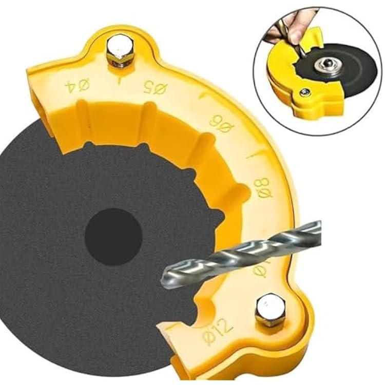 Drill Bit Sharpener, Drill Bit Sharpener for Grinder Attachment, Drill Bit Sharpener for All Bits, Angle Grinder Drill Bit Sharpener, Multi-specification Drill Bit Drill Bit Sharpening Jig (2 Pcs)