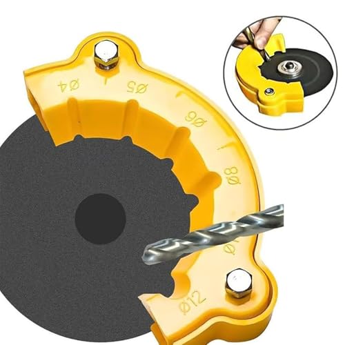 Drill Bit Sharpener, Drill Bit Grinding Attachment, Drill Bit Sharpener for All Bits, Angle Grinder Drill Bit Sharpener, Multi-specification Drill Bit Grinding Sharpening Jig (1 Pc)