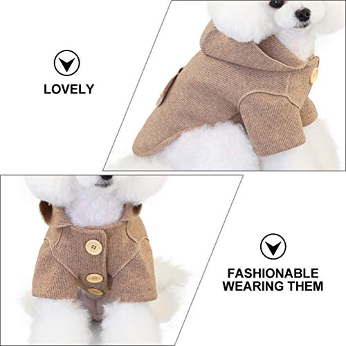 TEHAUX Suéter para cachorro inverno outono animal de estimação filhote de cachorro roupas quentes su