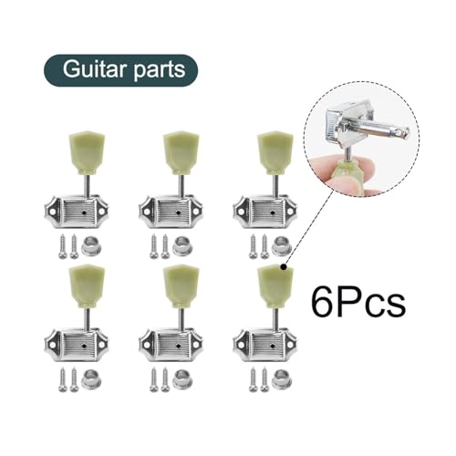 Clavijas de afinación para guitarra 3L 3R plata miniatura 2