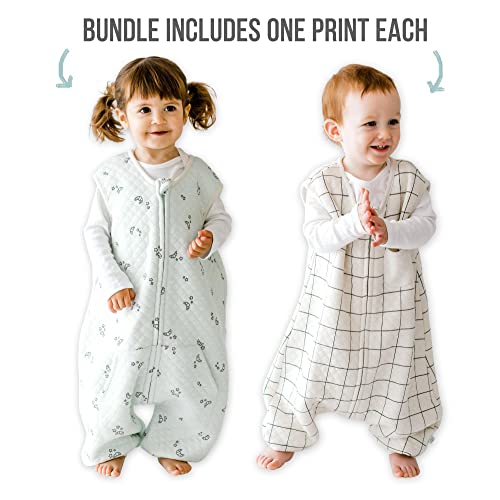 Tealbee Dreamsuit Bundle 2T-3T 0.8 Tog: Get 2 Toddler Sleep Bags With Feet For Walkers #TOP1