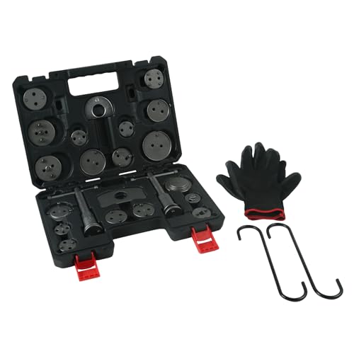 X-UP Bremskolbenrücksteller Auto Set 23-TLG | Universal Bremsenrücksteller & Bremskolben Rückstellwerkzeug | KFZ Werkzeug für Bremsen und Bremssattel Scheibenbremsen