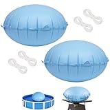 【Protégez votre piscine】La Coussin Gonflable pour Hivernage de Piscine répartit la pression de la glace et de la neige sur la paroi et la couverture de la piscine, évitant ainsi l'effondrement de la couverture de la piscine, empêchant efficacement la neige ou la pluie de s'accumuler au milieu de la piscine.