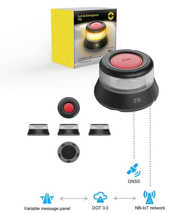 Baliza V16 ZTE E1 Homologada y Conectada