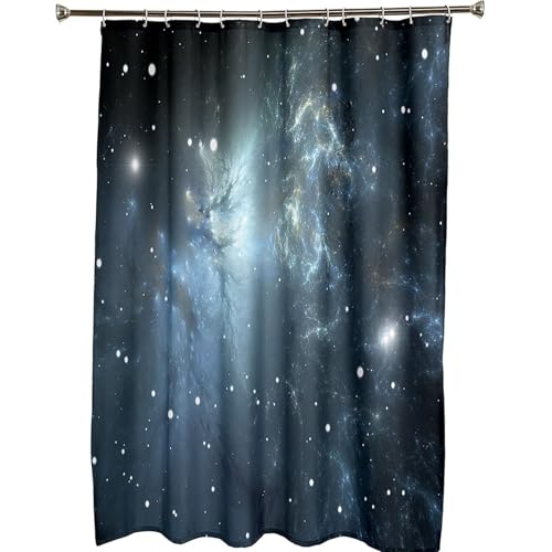 Rideau de douche univers 180x180 imperméable en polyester