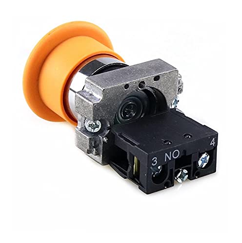 Bouton champignon XB2-BC51 orange pour éviter les blocages de commande