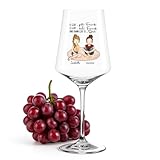 Love Faith - Auf uns - Personalisiertes Weinglas als Geschenk für die beste Freundin