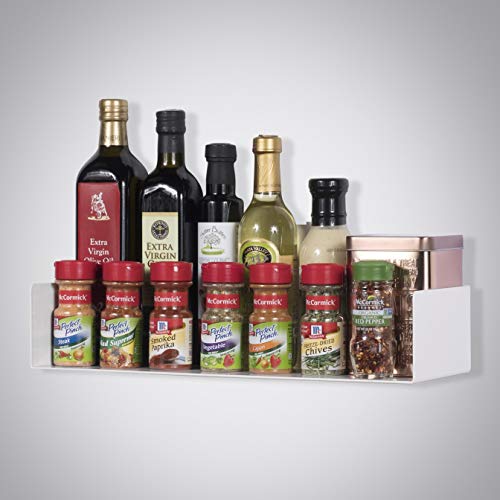 Wallniture U Shape Floating Metal Bookshelf White Set Of 2 #TOP6