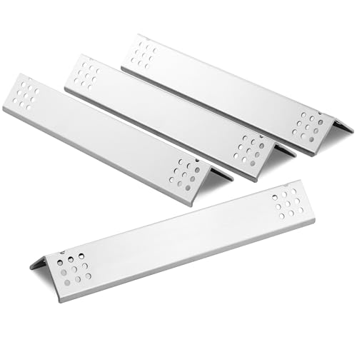 Image of D010012307 Flame Tamer Grill Parts for Monument Grill 4 Burner Replacement Parts 35633 24367 41847ng 17842 Heat Shield Stainless Steel Grill Heat Plates Tents Grill Accessories, 4pcs