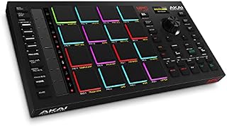 Akai Professional MPC Studio - MIDI Controller Beat Maker with 16 velocity sensitive RGB pads, MPC Software, assignable touch strip & LCD display