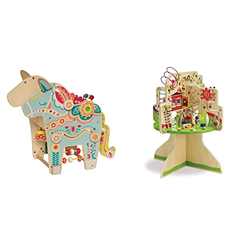 Manhattan Toy Playful Pony Wooden Toddler Activity Center & Tree Top Adventure Activity Center