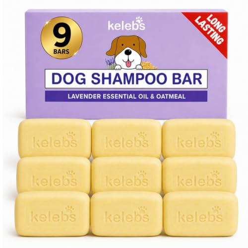 Kelebs Dog Shampoo Bar sensitive skin nine bar value pack