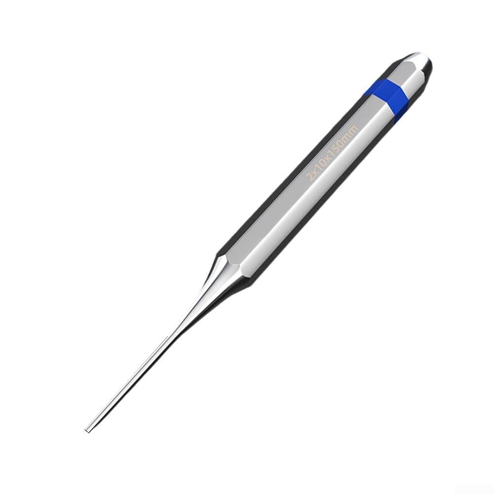 QuivyLivy Heavy Duty Punch Tool, Alloy Steel Roll Pin Punch Set 2-8mm with Cone Punch for Watch Repair, Precision Pin Punch Remover and Machiner Workshop(2mm)