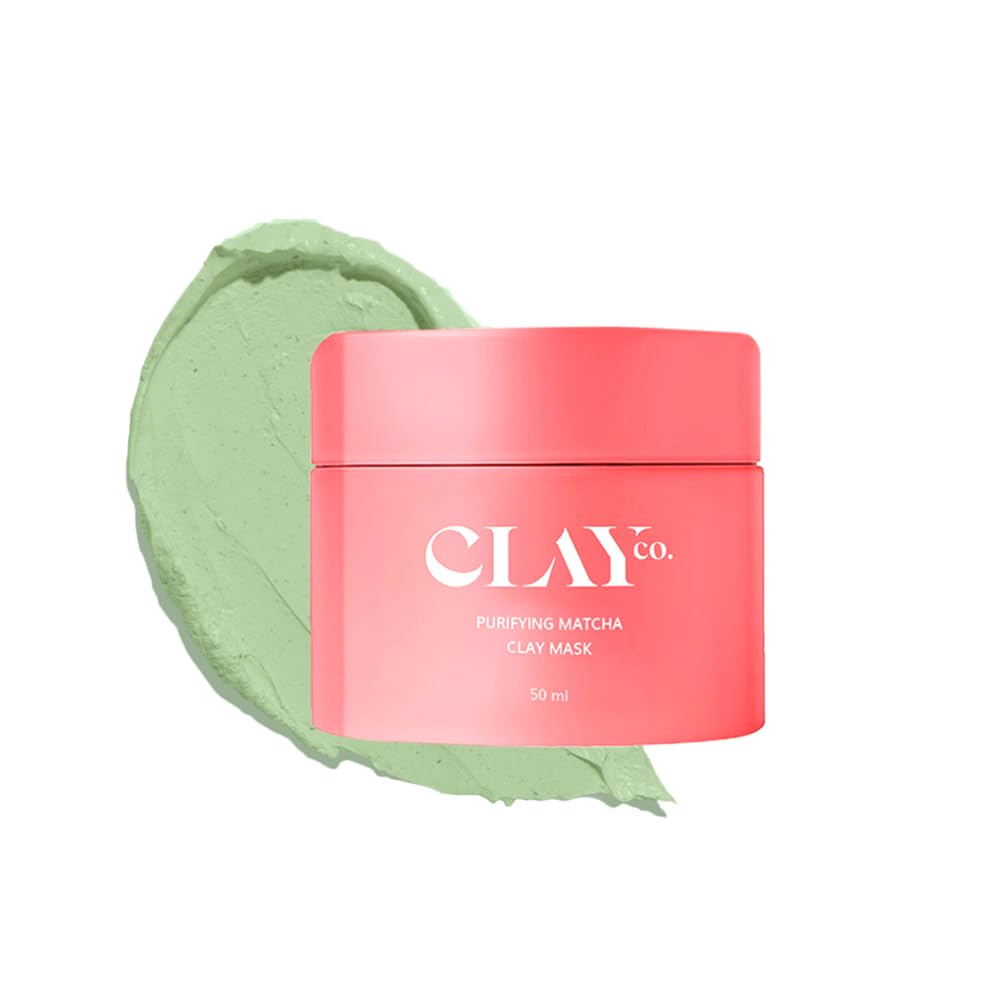 - CLAYCO Matcha Detox Clay Mask | Deep Cleansing & Brightening | Green Tea & Collagen | Tan Removal & Dark Spot Reduction | Vegan Japanese Skincare | 50ml