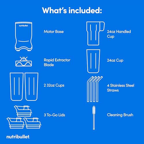 nutribullet Ultra Personal Blender, Deluxe Version, NB80500, 32 oz, Gray image 10