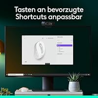 Logitech Signature M650 L Kabellose Maus - für große Hände, Leise Klicks, Anpassbare Seitentasten, Bluetooth, Kompatibilität mit mehreren Geräten - Weiß – Ansicht 7