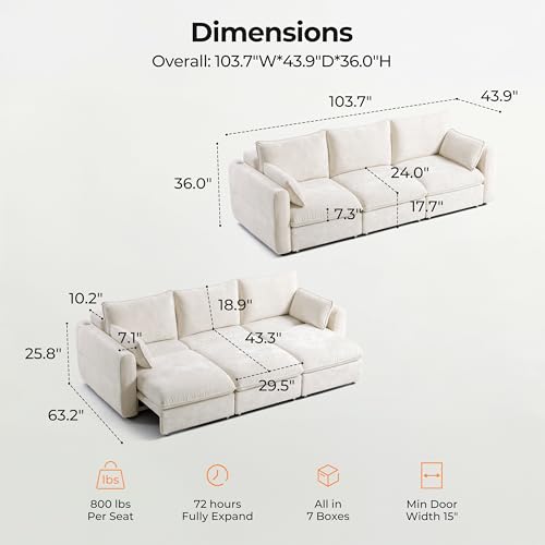 Luxury Sectional Sofa with Recliners