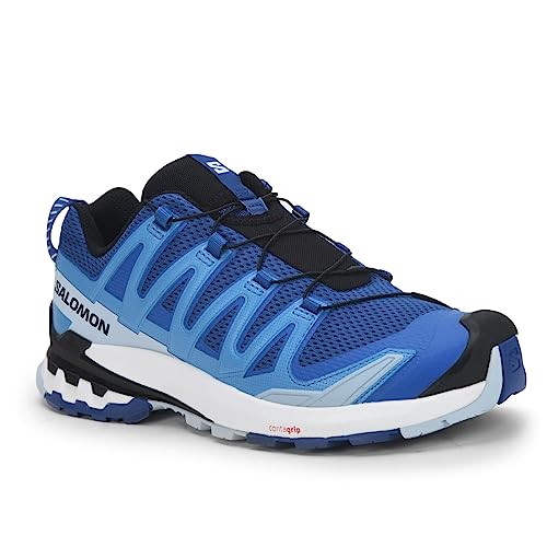 SALOMON XA Pro 3D V9 GTX   Tenis de Correr para Hombre, Surf Web Ibiza Azul Blanco L47272100, 40 2/3 EU