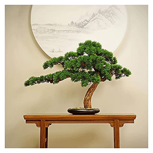 Artificial Trees Artificial Bonsai Pine Tree, 21 Inch Faux Potted Plant, Fake Tree Pot Ornaments Cedar Bonsai Plant for… - Afbeelding 6