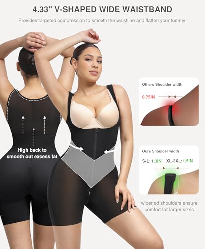 Image of Lover-Beauty Fajas Colombianas Shapewear for Women Tummy Control Body Shaper Faja Postparto Para Mujer Post Surgery