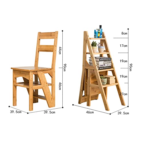 Escalera plegable de 4 niveles convertible en estante de almacenamiento 4