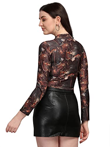 Image of PURVAJA Women's Solid Slim Fit T-Shirt