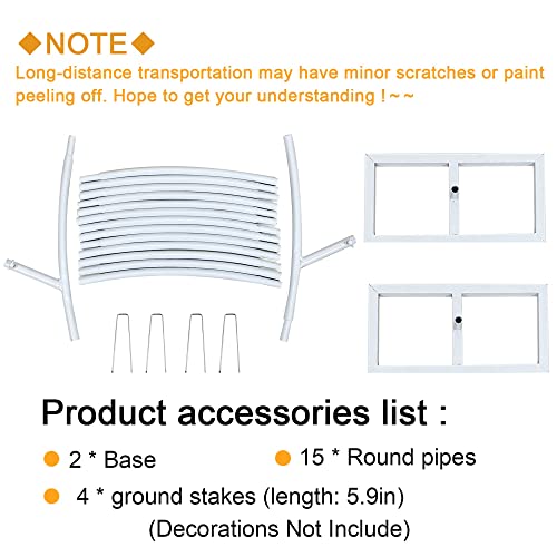 Swanna White Circle Balloon Arch Backdrop Stand, 6.5Ft Round Background Decoration Articles For Ceremony,Round Balloon Arch Frame For Wedding,Graduation Decorations #TOP2