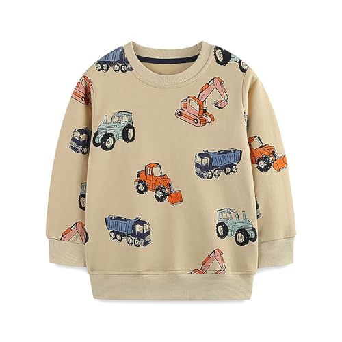 Boys Sweatshirts Casual Sweatshirts Cotton Sweatshirts Long Sleeve T-shirts Crew Neck Cartoon Tops for Boys-218