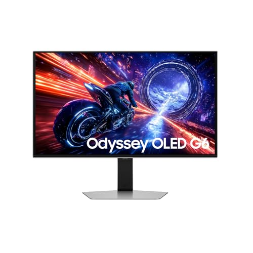 SAMSUNG Odyssey G60SF Écran de jeu OLED 27' avec panneau OLED, 2560 x 1440 pixels, 500 Hz, 0,03 ms (G/G), Glare Free PC, NVIDIA G-Sync, AMD FreeSync Premium Pro, LS27FG602SUXEN