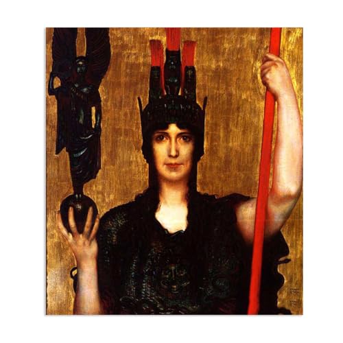 Tableau reproductions de tableaux sur toile Pallas Athéna Franz Von Stuck poster