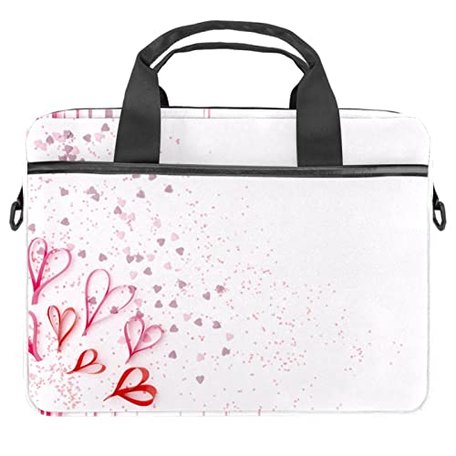 Sacoche PC 13-14 pouces avec motif cœur multicolore pour ordinateur portable