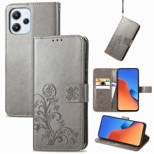 Coque Xiaomi Redmi 12 5G König Design grise pour éviter les rayures d'écran