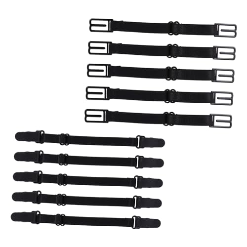 OHPHCALL 10pcs Adjustable Mask Extension Lanyards Nonslip Ear Protectors Convenient Hanging Ropes for Comfortable Use for All Ear-Hanging Masks Black