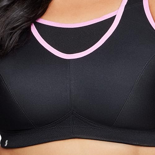 Image of Glamorise Women's Stretch Cotton Non-Wired Sports Bra