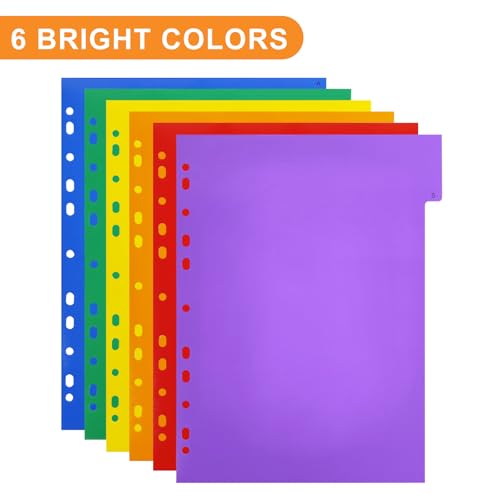 Intercalaires à onglets 1 à 31 multicolores avec table des matières