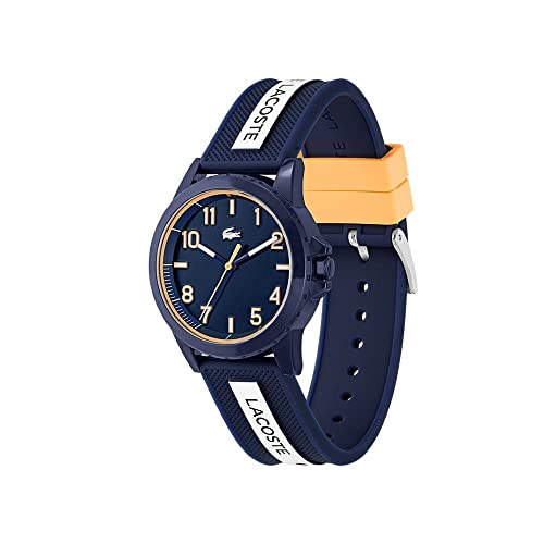 Image of Lacoste Rider Unisex Quartz Plastic and Silicone Strap Watch, Color: Red (Model: 2030047)
