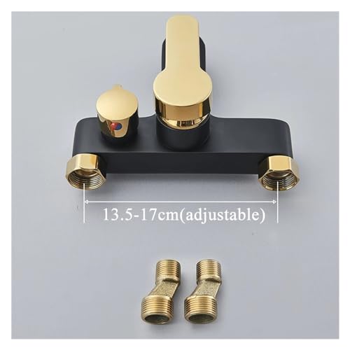 Robinet de douche haut de gamme White Gold avec douchette en ABS - 7