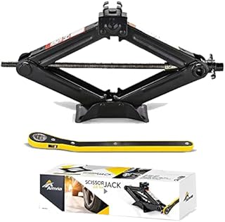 Sponsored Ad - Amvia Scissor Jack for Car - 1.5 Ton (3,300 lbs) | Car Jack Kit - Tire Jack | Portable, Ideal for SUV and A...
