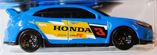 Image of Hot Wheels 2025 2018 Honda Civic Type R Then and Now Ages 3 and Up 123 /250 (Blue)