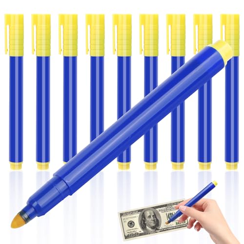 10 Pcs Fake Banknote Pen Counterfeit Money Detector pen Uv Pen for Money