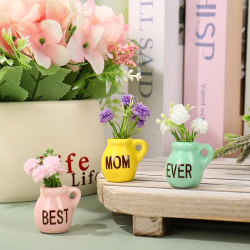 Imanes Decorativos de Cerámica Forma Florero 3 Pzas miniatura 3